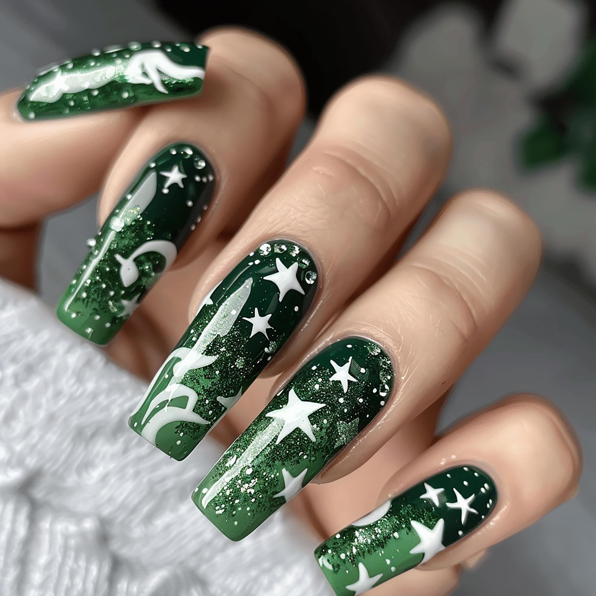 Dr14098 Nail 1 1 Squa Cc Green White